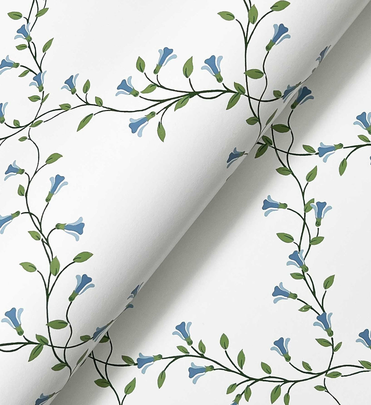 Bellflower Wallpaper - White
