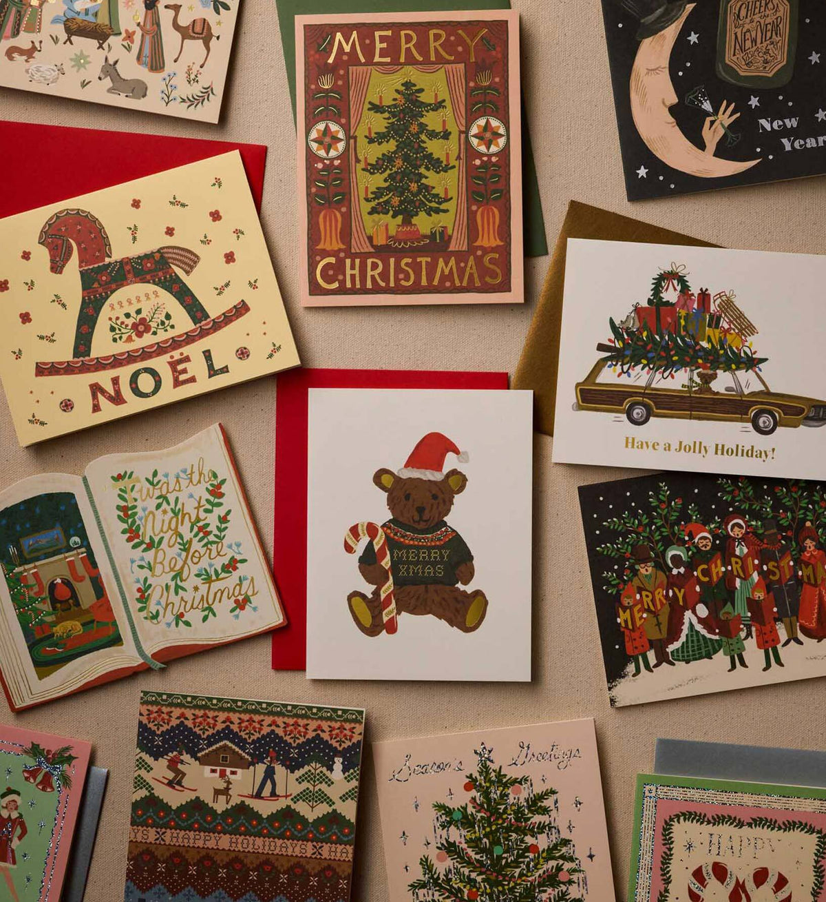 Beary Christmas Holiday Card - Single Card
