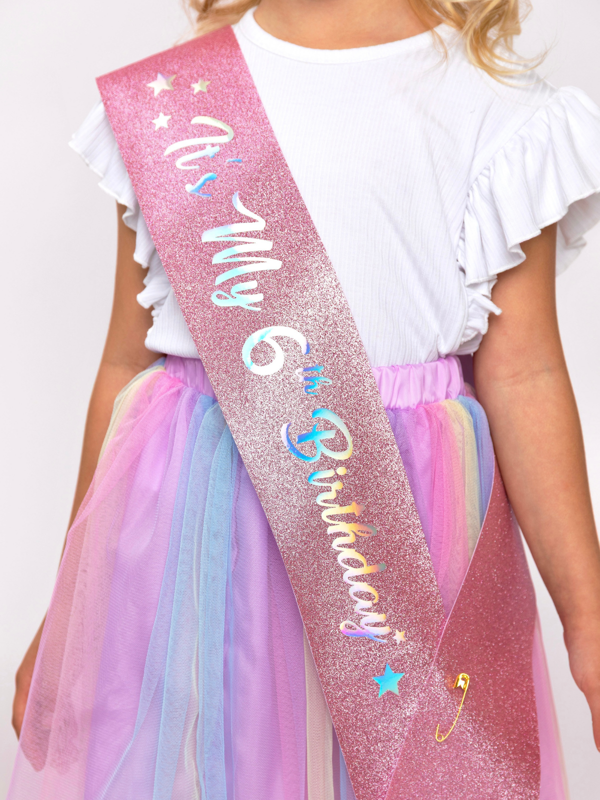 6th Birthday Princess Tiara & Sash Set