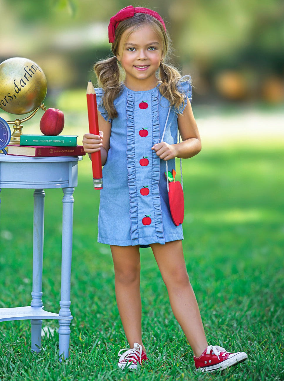 A is For Apple Denim Dress