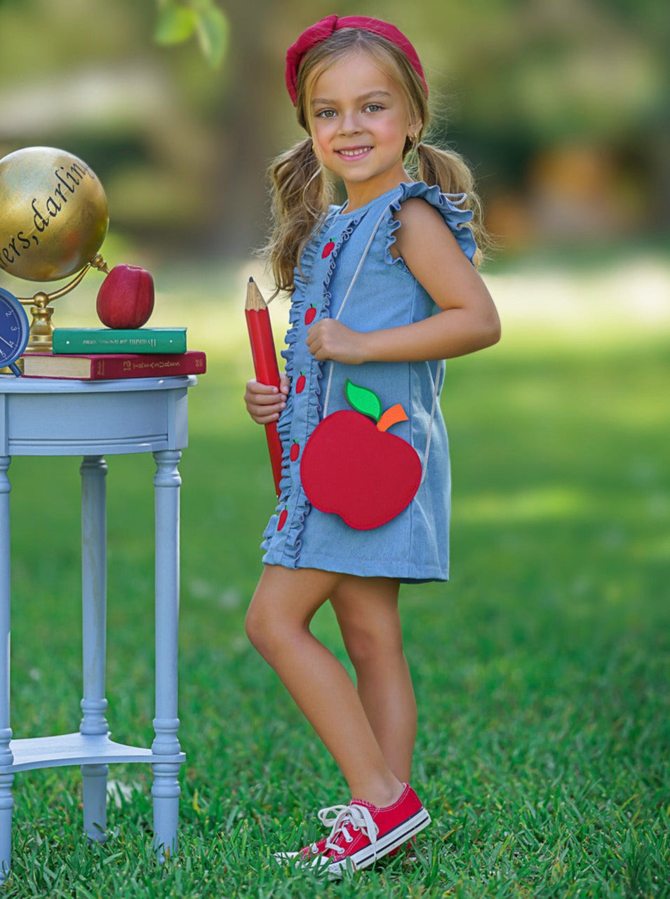 A is For Apple Denim Dress